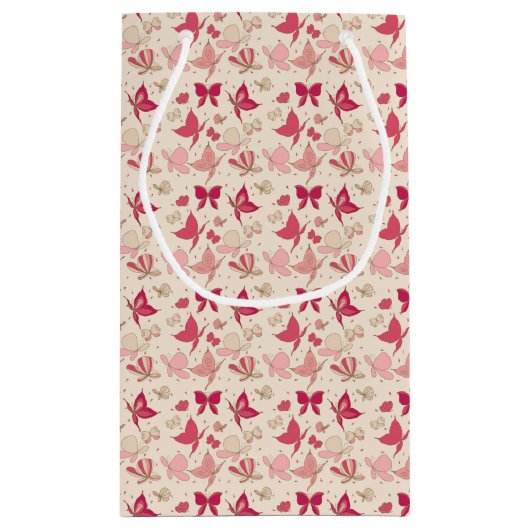 Schmetterlingsmuster 3 kleine geschenktüte (Rückseite)