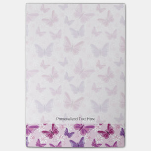 Schmetterlingsmuster 3 post-it klebezettel