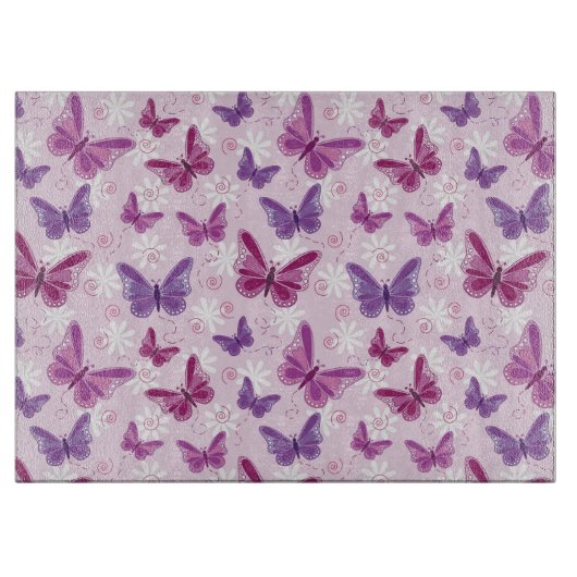 Schmetterlingsmuster 3 schneidebrett (Vorderseite)