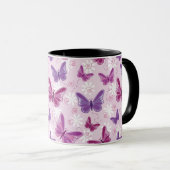 Schmetterlingsmuster 3 tasse (VorderseiteRechts)