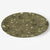 Schmetterlingsmuster 4 pappteller (Schrägansicht)