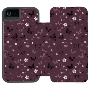 Schmetterlingsmuster 5 incipio watson™ iPhone 5 geldbörsen hülle