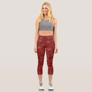 Schmetterlingsmuster 6 capri leggings