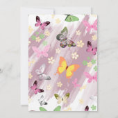 Schmetterlingsmuster 7 dankeskarte (Rückseite)