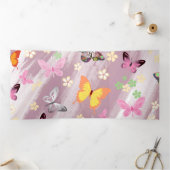 Schmetterlingsmuster 7 dreifach gefaltete urlaubskarte (Innenseite)