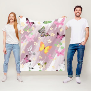 Schmetterlingsmuster 7 fleecedecke