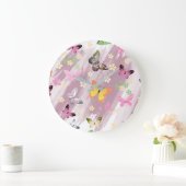 Schmetterlingsmuster 7 große wanduhr (Zuhause)