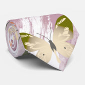 Schmetterlingsmuster 7 krawatte (Gerollt)