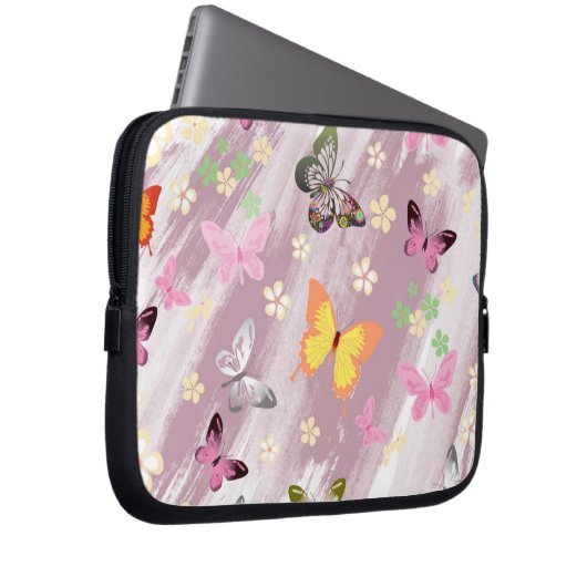 Schmetterlingsmuster 7 laptopschutzhülle (Vorne Rechts)