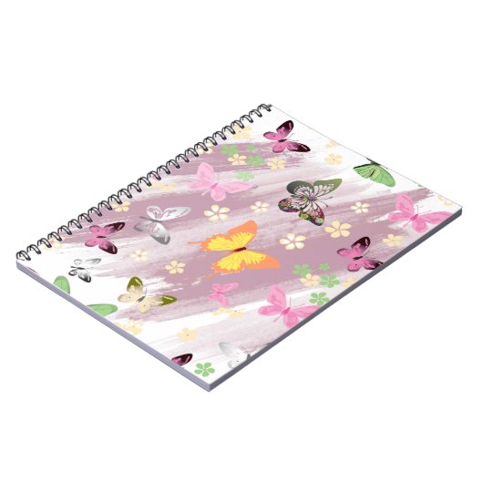 Schmetterlingsmuster 7 notizblock (Linke Seite)