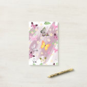 Schmetterlingsmuster 7 post-it klebezettel (Auf Schreibtisch)