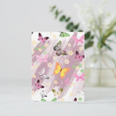 Schmetterlingsmuster 7 postkarte (Stehend Vorderseite)