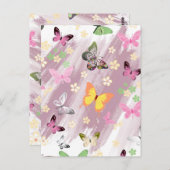 Schmetterlingsmuster 7 postkarte (Vorne/Hinten)