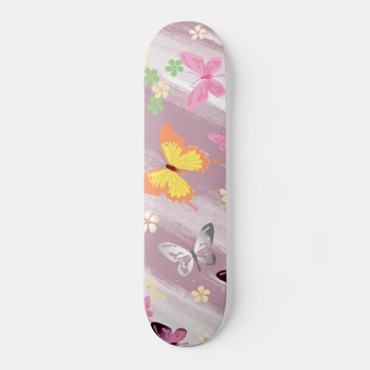 Schmetterlingsmuster 7 skateboard (Vorderseite)