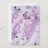 Schmetterlingsmuster 8 dankeskarte (Rückseite)