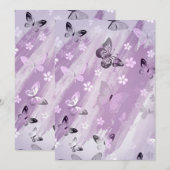 Schmetterlingsmuster 8 dankeskarte (Vorne/Hinten)