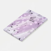 Schmetterlingsmuster 8 post-it klebezettel (angewinkelt)