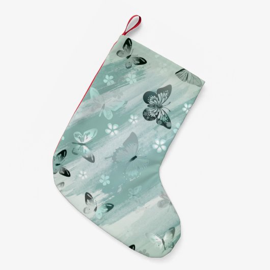 Schmetterlingsmuster 9 kleiner weihnachtsstrumpf (Vorderansicht (hängend))