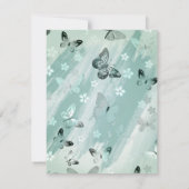 Schmetterlingsmuster 9 mitteilungskarte (Rückseite)
