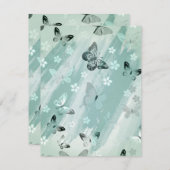 Schmetterlingsmuster 9 mitteilungskarte (Vorne/Hinten)