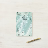 Schmetterlingsmuster 9 post-it klebezettel (Auf Schreibtisch)