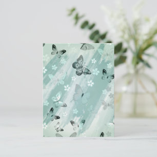 Schmetterlingsmuster 9 postkarte