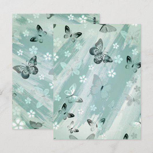Schmetterlingsmuster 9 postkarte (Vorne/Hinten)