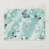 Schmetterlingsmuster 9 postkarte (Rückseite)