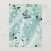 Schmetterlingsmuster 9 postkarte (Vorderseite)