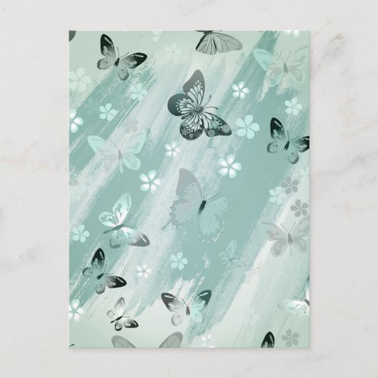 Schmetterlingsmuster 9 postkarte (Vorderseite)