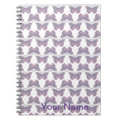 Schmetterlingsmuster Anpassbare Notebooks Notizblock (Vorderseite)