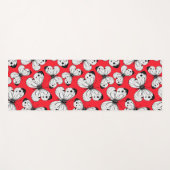 Schmetterlingsmuster aus Kohl in Rot Yogamatte (Vorderseite (Horizontal))