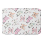 Schmetterlingsmuster Badematte (Vorderseite)