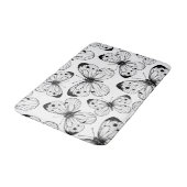 Schmetterlingsmuster Badematte (Schrägansicht)