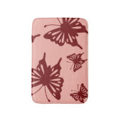 Schmetterlingsmuster Badematte (Vorderseite Vertikal)