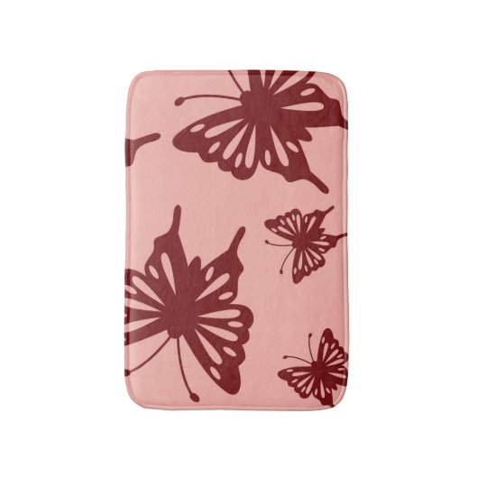 Schmetterlingsmuster Badematte (Vorderseite Vertikal)