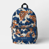 Schmetterlingsmuster Bedruckter Rucksack (Vorderseite)