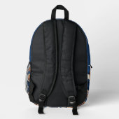 Schmetterlingsmuster Bedruckter Rucksack (Rückseite)