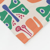 Schmetterlingsmuster-Blume Fleecedecke (Ecke)