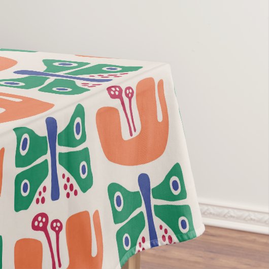 Schmetterlingsmuster-Blume Tischdecke (Beispiel)