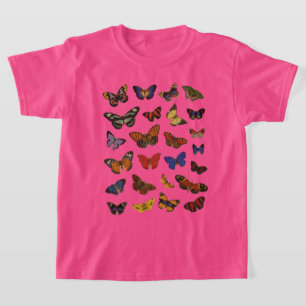 Schmetterlingsmuster – Botanik inspiriert von der T-Shirt