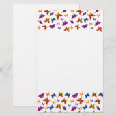 Schmetterlingsmuster Briefpapier (Vorne/Hinten)
