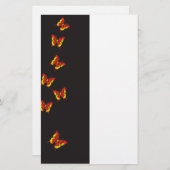 Schmetterlingsmuster Briefpapier (Vorne/Hinten)