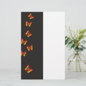 Schmetterlingsmuster Briefpapier (Stehend Vorderseite)