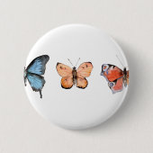 Schmetterlingsmuster Button (Vorderseite)