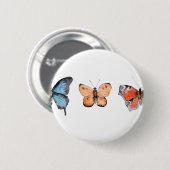 Schmetterlingsmuster Button (Vorne & Hinten)