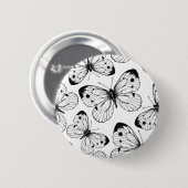 Schmetterlingsmuster Button (Vorne & Hinten)