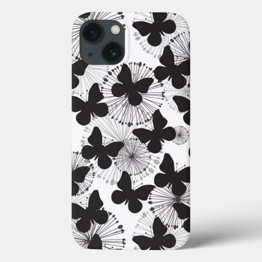 Schmetterlingsmuster Case-Mate iPhone Hülle (Rückseite)