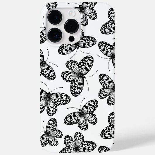Schmetterlingsmuster Case-Mate iPhone Hülle (Rückseite)