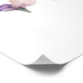 Schmetterlingsmuster der Blume Poster (Ecke)